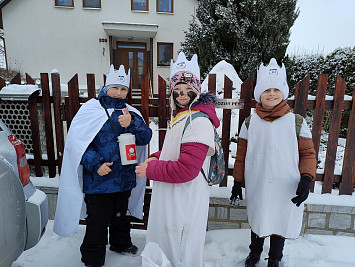 Tříkrálové sbírka v Kasejovicích a Polánce
