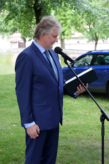 Slavnostního odhalení pamětní desky Vaclavu Bojerovi v Řesanicích
