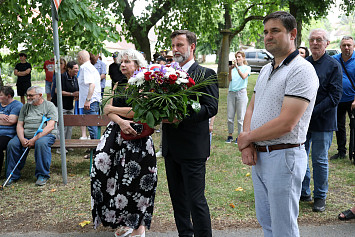 Slavnostního odhalení pamětní desky Vaclavu Bojerovi v Řesanicích